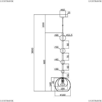 Светильник MOD227PL-01BS ★ Maytoni — купить в интернет магазине ЛЮСТРАВИК☀
