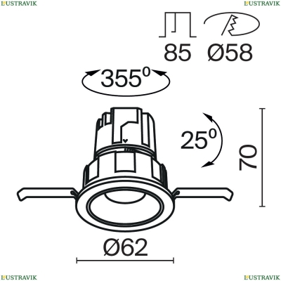 Светильник DL057-7W4K-W ★ Technical — купить в интернет магазине ЛЮСТРАВИК☀
