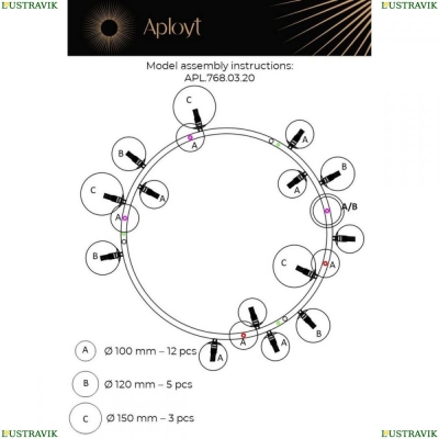 Люстру APL.768.03.20 ★ Aployt — купить в интернет магазине ЛЮСТРАВИК☀