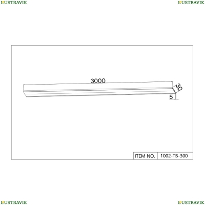 Шинопровод 1002-TB-300 ★ Favourite — купить в интернет магазине ЛЮСТРАВИК☀