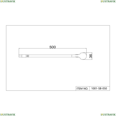 Шинопровод 1001-SB-050 ★ Favourite — купить в интернет магазине ЛЮСТРАВИК☀