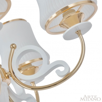 Люстру 301097/8 Wh/Gd ★ Arte Milano — купить в интернет магазине ЛЮСТРАВИК☀