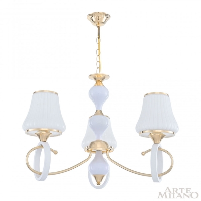 Люстру 302387/3 Wh/Gd ★ Arte Milano — купить в интернет магазине ЛЮСТРАВИК☀