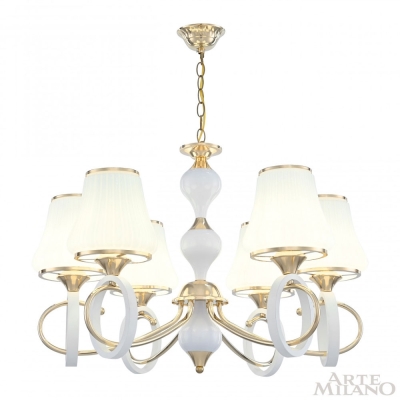 Люстру 302387/6 Wh/Gd ★ Arte Milano — купить в интернет магазине ЛЮСТРАВИК☀