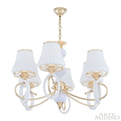 Люстру 302387/6 Wh/Gd ★ Arte Milano — купить в интернет магазине ЛЮСТРАВИК☀