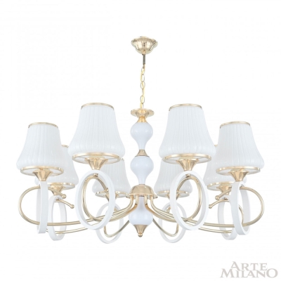 Люстру 302387/8 Wh/Gd ★ Arte Milano — купить в интернет магазине ЛЮСТРАВИК☀