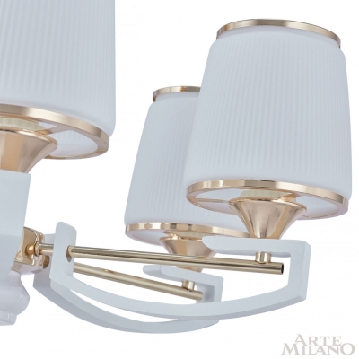 Люстру 302457/5 Wh/Gd ★ Arte Milano — купить в интернет магазине ЛЮСТРАВИК☀