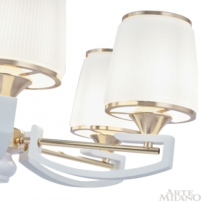 Люстру 302457/8 Wh/Gd ★ Arte Milano — купить в интернет магазине ЛЮСТРАВИК☀