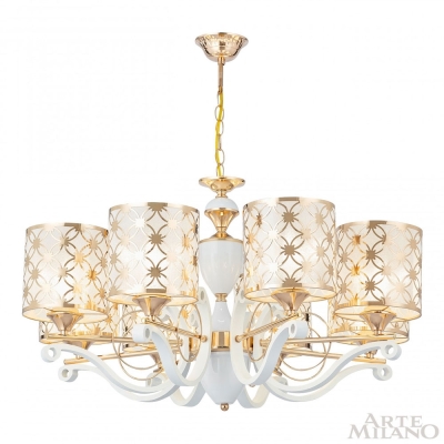 Люстру 303097/8 Wh/Gd ★ Arte Milano — купить в интернет магазине ЛЮСТРАВИК☀