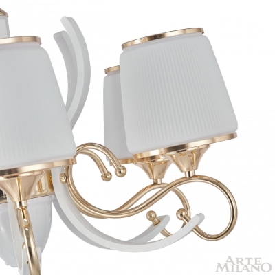 Люстру 303857/5 Wh/Gd ★ Arte Milano — купить в интернет магазине ЛЮСТРАВИК☀