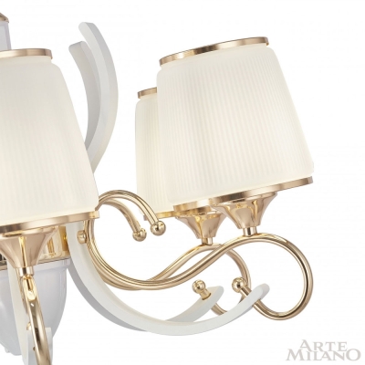 Люстру 303857/8 Wh/Gd ★ Arte Milano — купить в интернет магазине ЛЮСТРАВИК☀