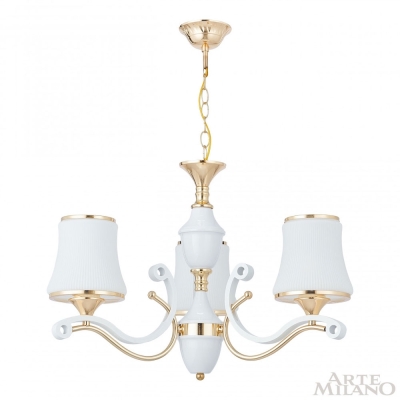 Люстру 303987/3 Wh/Gd ★ Arte Milano — купить в интернет магазине ЛЮСТРАВИК☀
