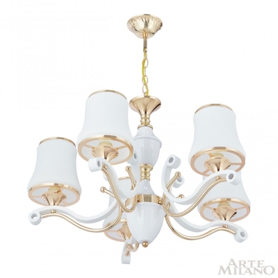 Люстру 303987/5 Wh/Gd ★ Arte Milano — купить в интернет магазине ЛЮСТРАВИК☀