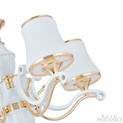 Люстру 303987/5 Wh/Gd ★ Arte Milano — купить в интернет магазине ЛЮСТРАВИК☀