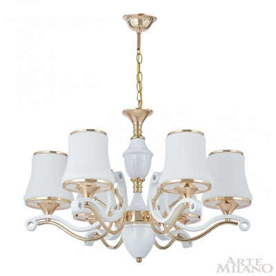 Люстру 303987/6 Wh/Gd ★ Arte Milano — купить в интернет магазине ЛЮСТРАВИК☀
