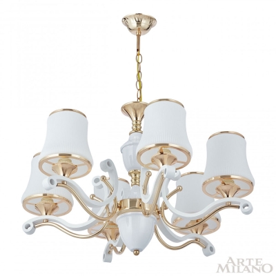 Люстру 303987/6 Wh/Gd ★ Arte Milano — купить в интернет магазине ЛЮСТРАВИК☀