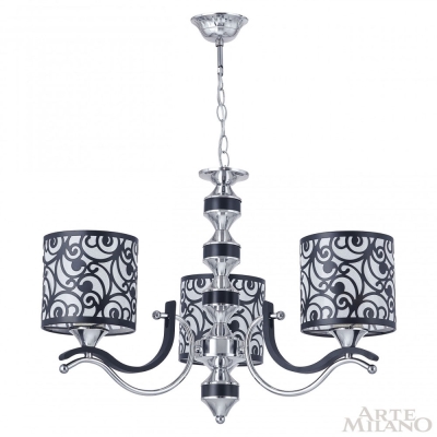 Люстру 304957/3 Bk/Ni ★ Arte Milano — купить в интернет магазине ЛЮСТРАВИК☀