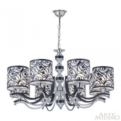 Люстру 304957/8 Bk/Ni ★ Arte Milano — купить в интернет магазине ЛЮСТРАВИК☀