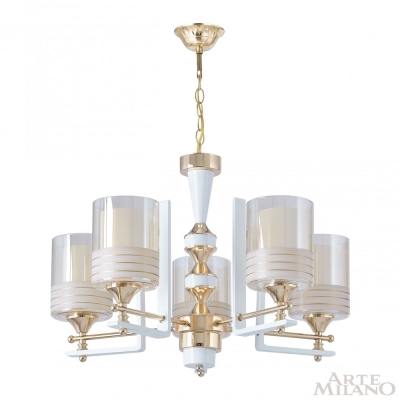 Люстру 306087/5 Wh/Gd ★ Arte Milano — купить в интернет магазине ЛЮСТРАВИК☀