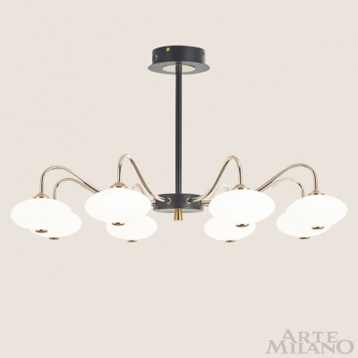 Люстру 273908/8 BK/GD ★ Arte Milano — купить в интернет магазине ЛЮСТРАВИК☀