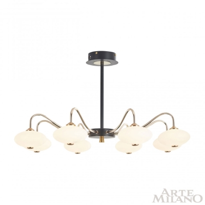 Люстру 273908/8 BK/GD ★ Arte Milano — купить в интернет магазине ЛЮСТРАВИК☀