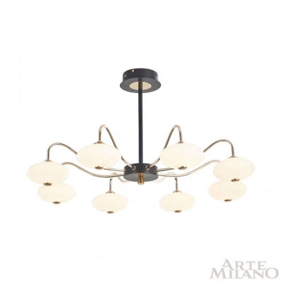Люстру 273908/8 BK/GD ★ Arte Milano — купить в интернет магазине ЛЮСТРАВИК☀