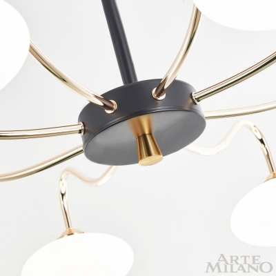 Люстру 273908/8 BK/GD ★ Arte Milano — купить в интернет магазине ЛЮСТРАВИК☀