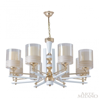 Люстру 306087/8 Wh/Gd ★ Arte Milano — купить в интернет магазине ЛЮСТРАВИК☀