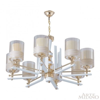 Люстру 306087/8 Wh/Gd ★ Arte Milano — купить в интернет магазине ЛЮСТРАВИК☀