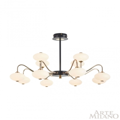 Люстру 273908/12 BK/GD ★ Arte Milano — купить в интернет магазине ЛЮСТРАВИК☀
