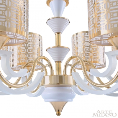 Люстру 308857/6 Wh/Gd ★ Arte Milano — купить в интернет магазине ЛЮСТРАВИК☀