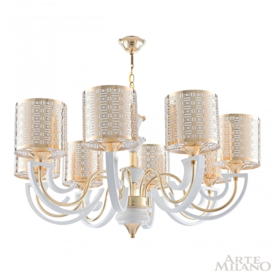 Люстру 308857/8 Wh/Gd ★ Arte Milano — купить в интернет магазине ЛЮСТРАВИК☀