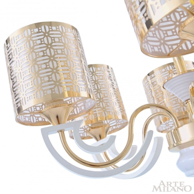 Люстру 308857/8 Wh/Gd ★ Arte Milano — купить в интернет магазине ЛЮСТРАВИК☀