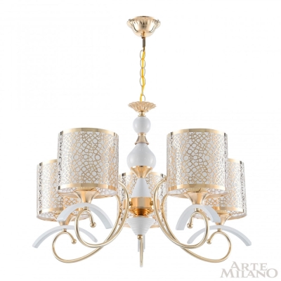 Люстру 309787/5 Wh/Gd ★ Arte Milano — купить в интернет магазине ЛЮСТРАВИК☀