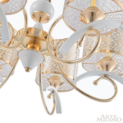 Люстру 309787/6 Wh/Gd ★ Arte Milano — купить в интернет магазине ЛЮСТРАВИК☀