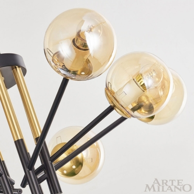 Люстру 273708/8 BK/GD ★ Arte Milano — купить в интернет магазине ЛЮСТРАВИК☀
