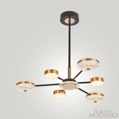Люстру 272069/6 BK/GD ★ Arte Milano — купить в интернет магазине ЛЮСТРАВИК☀