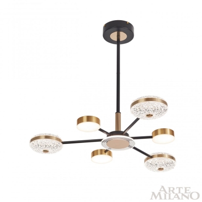 Люстру 272069/6 BK/GD ★ Arte Milano — купить в интернет магазине ЛЮСТРАВИК☀