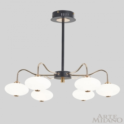 Люстру 273908/6 BK/GD ★ Arte Milano — купить в интернет магазине ЛЮСТРАВИК☀