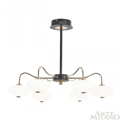 Люстру 273908/6 BK/GD ★ Arte Milano — купить в интернет магазине ЛЮСТРАВИК☀