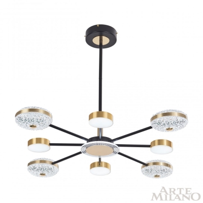 Люстру 272069/8 BK/GD ★ Arte Milano — купить в интернет магазине ЛЮСТРАВИК☀