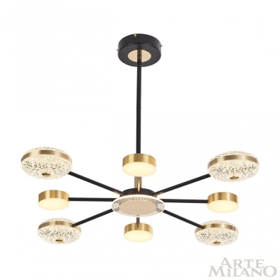 Люстру 272069/8 BK/GD ★ Arte Milano — купить в интернет магазине ЛЮСТРАВИК☀