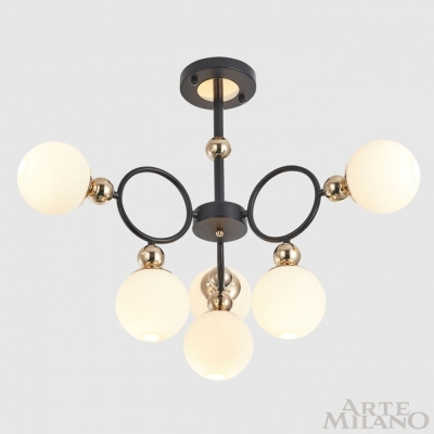 Люстру 274307/6 BK/GD ★ Arte Milano — купить в интернет магазине ЛЮСТРАВИК☀