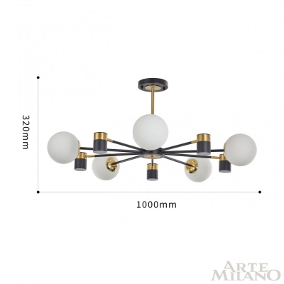 Люстру 274802/10 BK/GD ★ Arte Milano — купить в интернет магазине ЛЮСТРАВИК☀