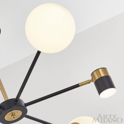 Люстру 274802/6 BK/GD ★ Arte Milano — купить в интернет магазине ЛЮСТРАВИК☀