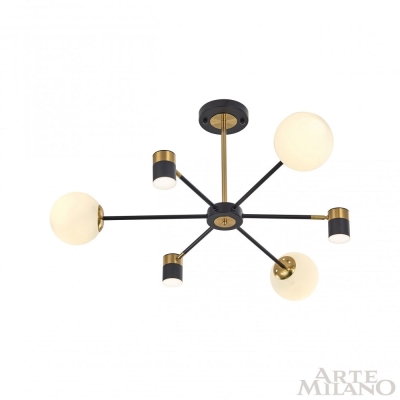Люстру 274802/6 BK/GD ★ Arte Milano — купить в интернет магазине ЛЮСТРАВИК☀
