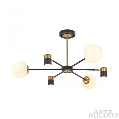 Люстру 274802/6 BK/GD ★ Arte Milano — купить в интернет магазине ЛЮСТРАВИК☀