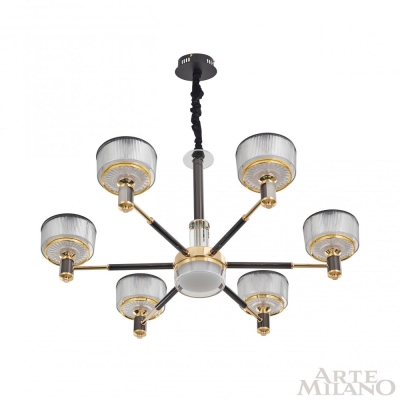 Люстру 276210/6 BK/GD ★ Arte Milano — купить в интернет магазине ЛЮСТРАВИК☀