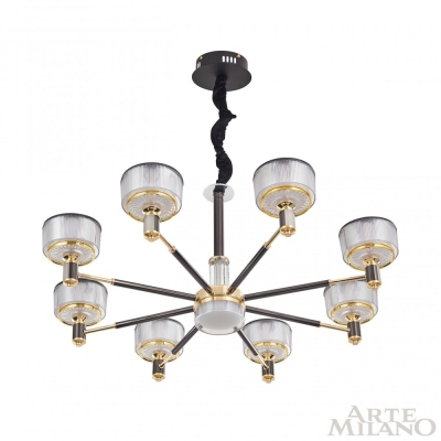 Люстру 276210/8 BK/GD ★ Arte Milano — купить в интернет магазине ЛЮСТРАВИК☀