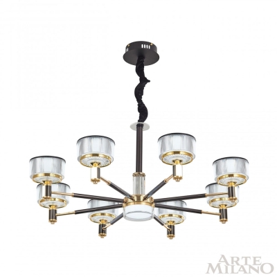 Люстру 276210/8 BK/GD ★ Arte Milano — купить в интернет магазине ЛЮСТРАВИК☀